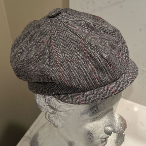 COTLY  English Plaid Newsboy Wool Hat - Picture 1 of 7